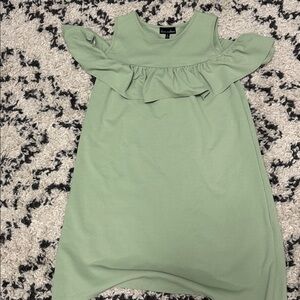 Green Ruffled Dress